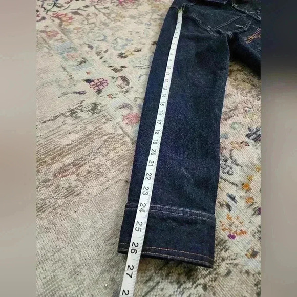 Blue Ranchwear Men's Denim Dark Blue Jean Jacket, sz LG - Picture 7 of 12